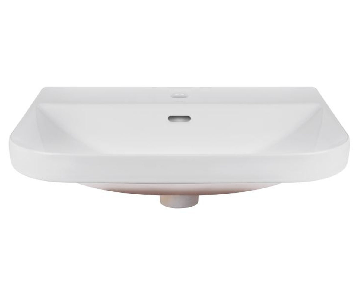 Умивальник з донним клапаном QTAP STORK QT1511L736W QT1511L736W