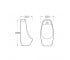 Писсуар подвесной  STORK QT1588102HW:Чертеж 