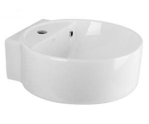 Умивальник накладний с д/к QTAP SWAN QT1611A005W