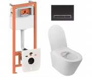 Унітаз з інсталяцією 4-в-1 QTAP SWAN QT16335178W0133M425M08V1091MB