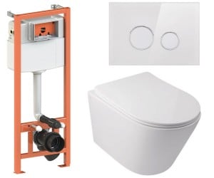 Туалет 4-в-1 QTAP SWAN QT16335178W0133M425V1164GW