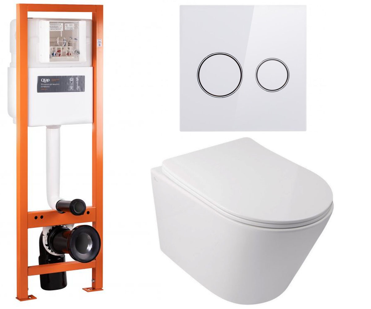 Туалет 4-в-1 QTAP SWAN QT16335178W0233M370P01V1176W QT16335178W0233M370P01V1176W