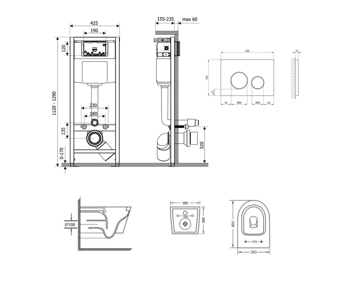 Комплект інсталяції nest  QT16335179W45151:Чертеж 