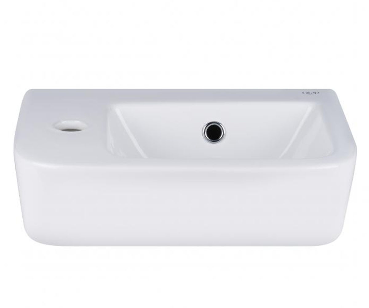 Лівий умивальник з нижнім клапаном QTAP TERN QT171110100LW QTAP TERN QT171110100LW QT171110100LW