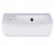 Лівий умивальник з нижнім клапаном QTAP TERN QT171110100LW QTAP TERN QT171110100LW
