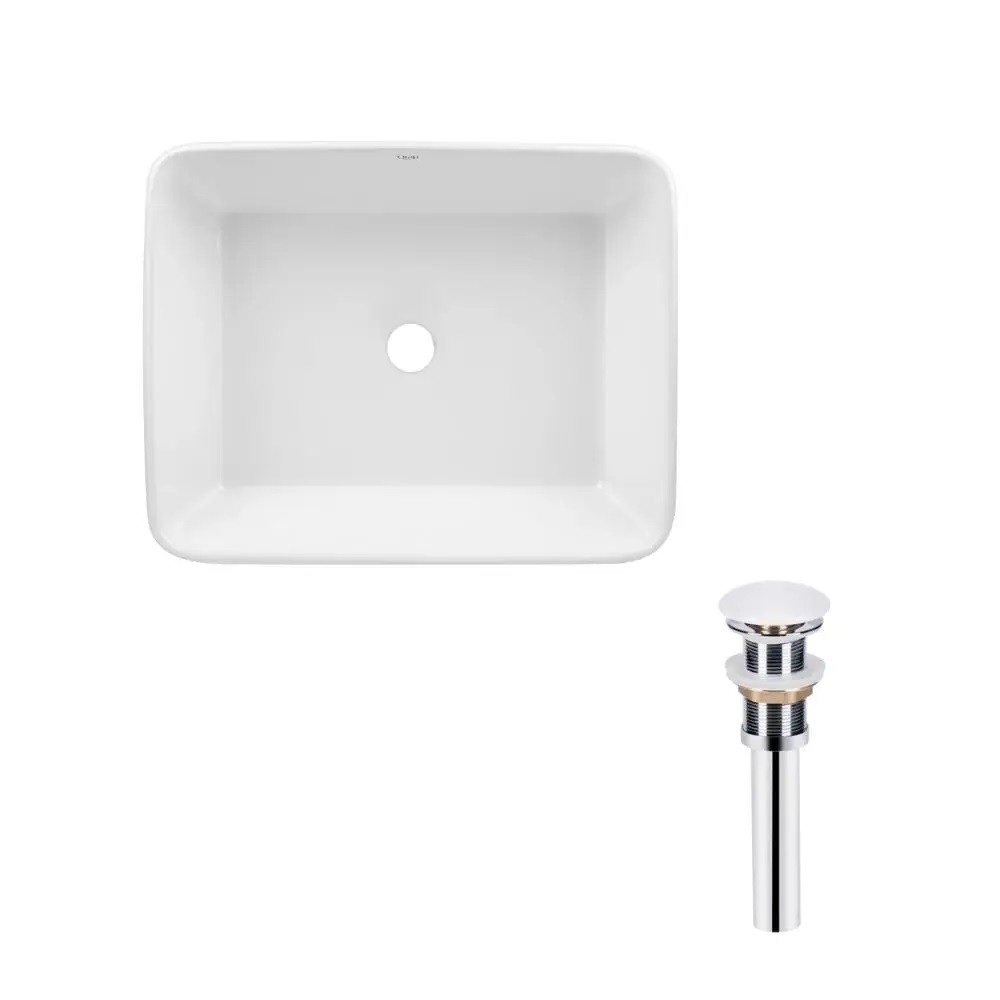 Раковина накладная прямоугольная QTAP TERN QT17112074WN47301 QT17112074WN47301