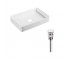 Комплект Qtap Tern: Раковина накладна прамокутна 600x405x110 мм WHITE + Донний клапан PU02 QTAP  QT17112174WN47303 QT17112174WN47303