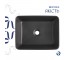 Раковина накладная Qtap Tern 480x370x135 мм, Anthracite, прямоугольная, с донным клапаном QT17116069AN  QT17116069AN:Фото 3