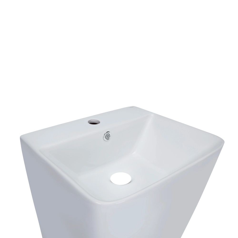 Раковина напольная с донным клапаном  TERN QT1711G302WN47320:Фото 4