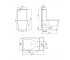 Унитаз компакт  TERN ULTRA QUIET QT17226003AW:Чертеж 