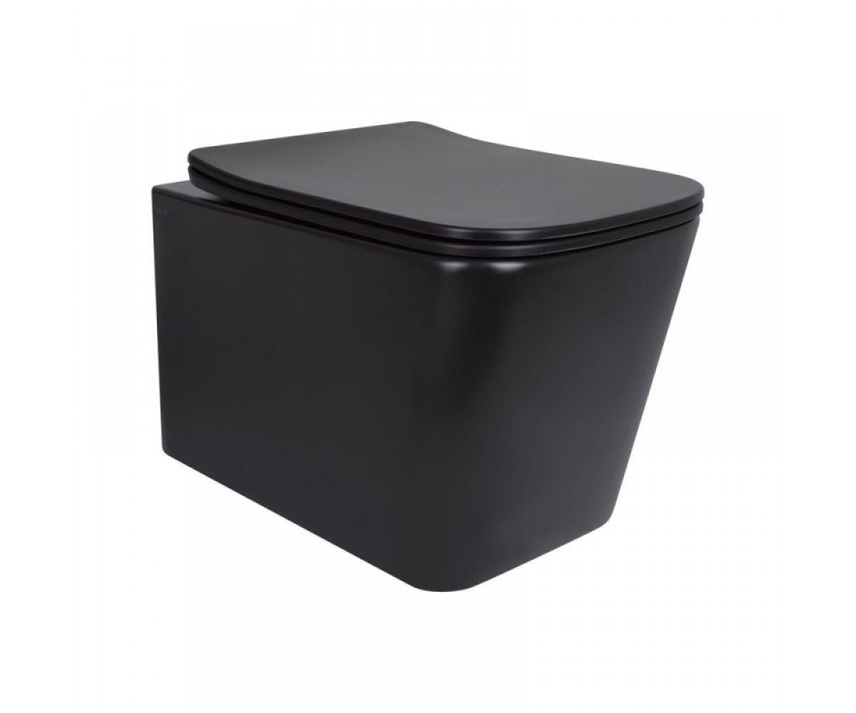 Підвісний унітаз QTAP TERN NEW ULTRA QUIET QT17332303ASMB QT17332303ASMB