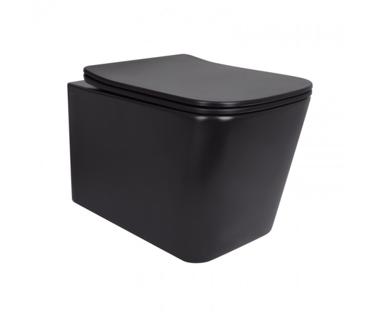 Підвісний унітаз QTAP TERN NEW ULTRA QUIET QT17332303ASMB QT17332303ASMB
