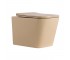Унітаз підвісний Tern Ultra Quiet 490×365×325 мм, Beige, з сидінням Slim Duroplast / Soft-close / Quick Release QT17332303ASSB Qtap QTAP  QT17332303AS QT17332303ASSB