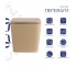 Унитаз подвесной Tern Ultra Quiet 490×365×325 мм, Beige, с сиденьем Slim Duroplast / Soft-close / Quick Release QT17332303ASSB Q