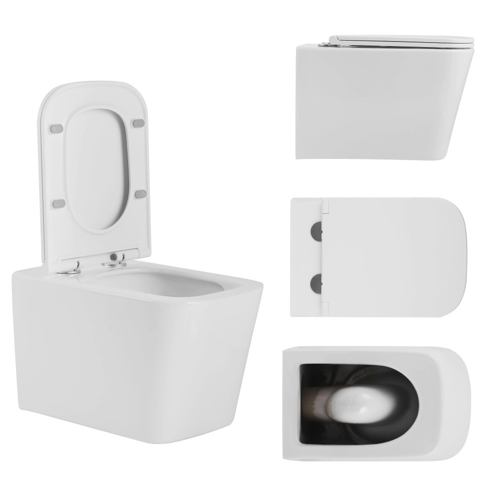 Подвесной унитаз с сиденьем  TERN ULTRA QUIET QT17332303AW:Фото 8