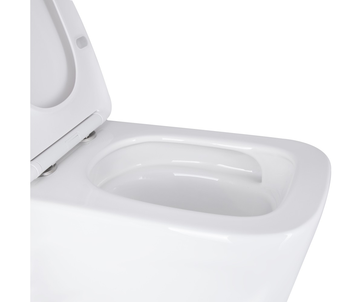 Подвесной унитаз с сиденьем  TERN ULTRA QUIET QT17332303AW:Фото 13
