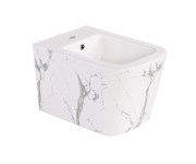Біде підвісне Qtap Tern 520x350x330 мм, Marble QT17551303GMR QTAP  QT17551303GMR