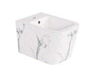 Біде підвісне Qtap Tern 520x350x330 мм, Marble QT17551303GMR QTAP  QT17551303GMR