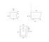 Биде подвесное Qtap Tern 520x350x330 мм, Marble QT17551303GMR  QT17551303GMR:Фото 2