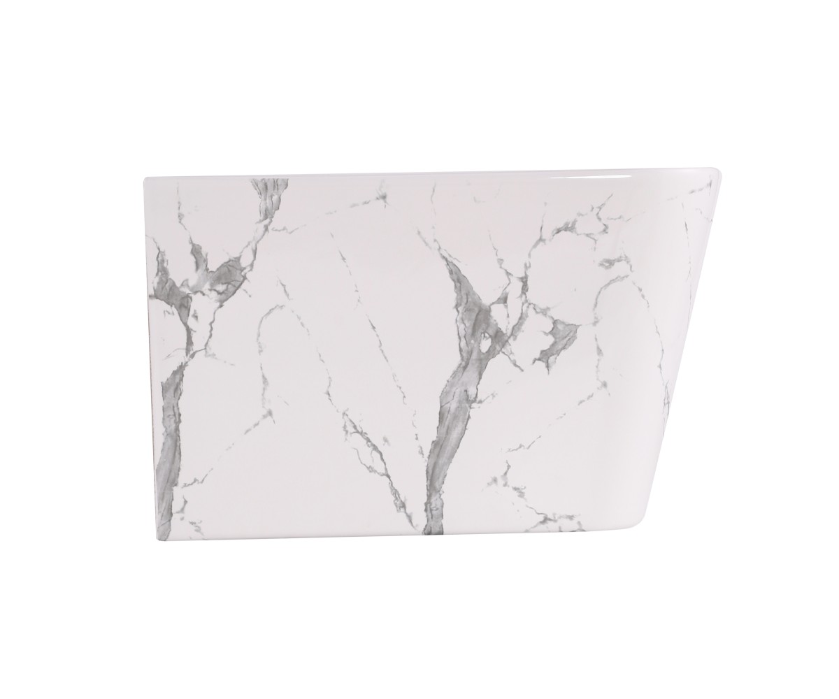 Биде подвесное Qtap Tern 520x350x330 мм, Marble QT17551303GMR  QT17551303GMR:Фото 4