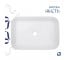 Комплект Qtap Virgo N: раковина накладная 560x380x130 мм, White, прямоугольная + донный клапан Pop-up PU02  QT18116308W48462:Фот
