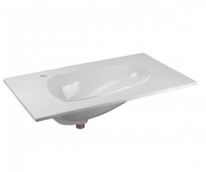 Умывальник с донным клапаном 80 см QTAP VIRGO QT1811FL8128BLW QT1811FL8128BLW