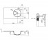 Умывальник с левым крылом  VIRGO QT1811FL8130ARRW:Чертеж 