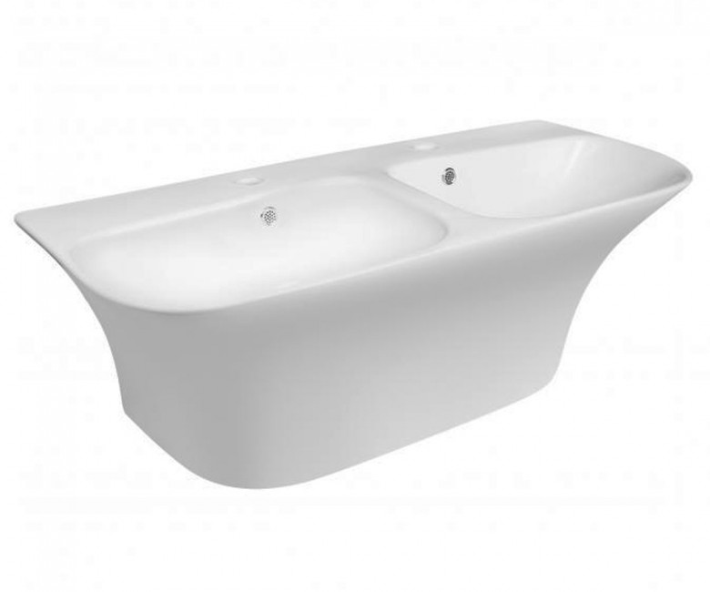 Подвійний умивальник QTAP VIRGO QT1811G760W QT1811G760W