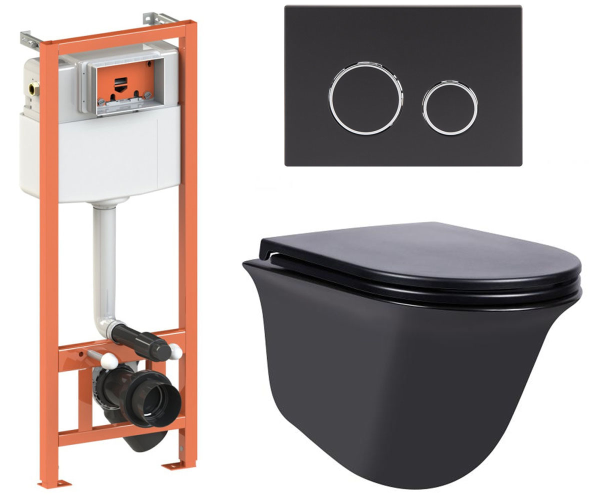 Туалет 4-в-1 QTAP VIRGO QT1833051ERMB0133M425M11V1146MB QT1833051ERMB0133M425M11V1146MB