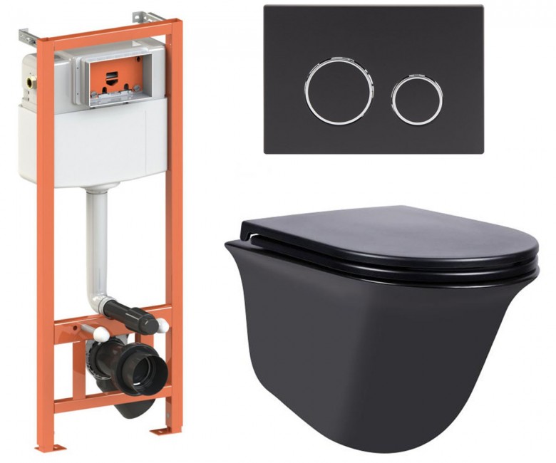 Туалет 4-в-1 QTAP VIRGO QT1833051ERMB0133M425M11V1146MB QT1833051ERMB0133M425M11V1146MB
