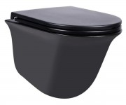 Безобідковий унітаз QTAP VIRGO QT1833051ERMB