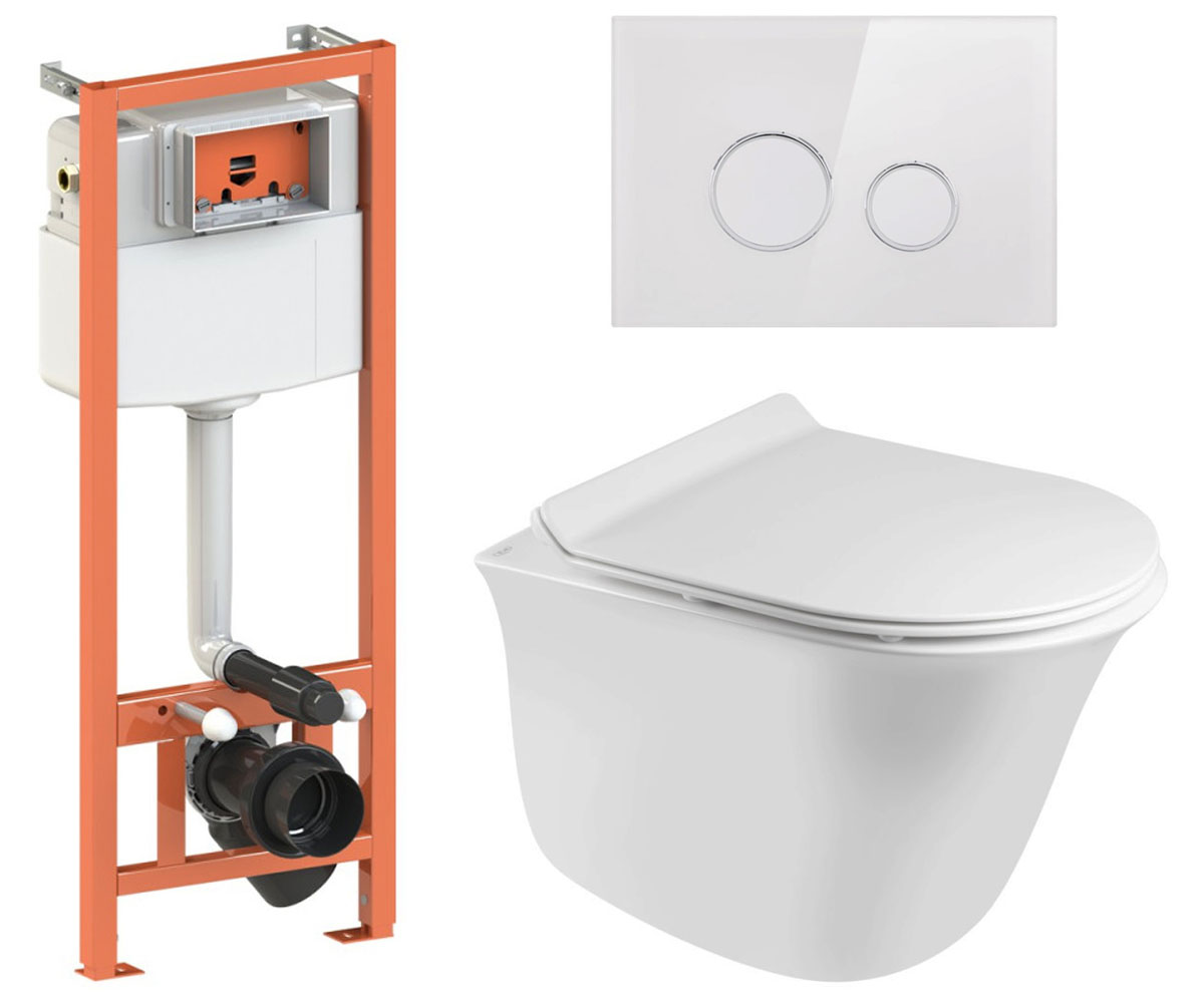 Туалет 4-в-1 QTAP VIRGO QT1833051ERW0133M425V1164GW QT1833051ERW0133M425V1164GW