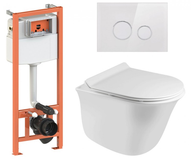 Туалет 4-в-1 QTAP VIRGO QT1833051ERW0133M425V1164GW QT1833051ERW0133M425V1164GW