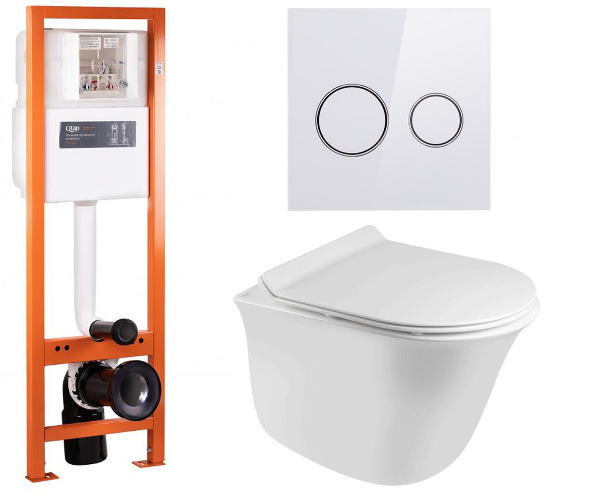 Туалет 4-в-1 QTAP VIRGO QT1833051ERW0233M370P01V1176W QT1833051ERW0233M370P01V1176W