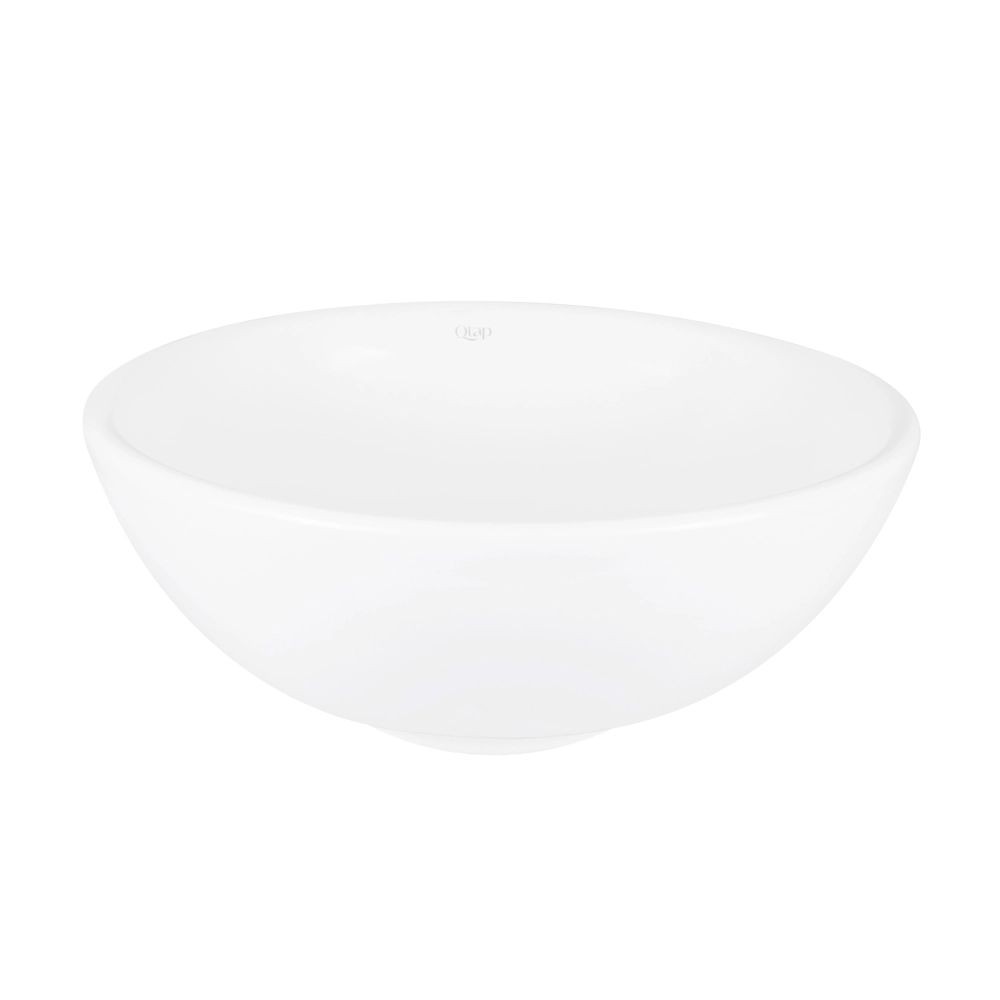 Комплект Qtap Owl: раковина накладная круглая 400х400х155 мм White + донный клапан PU02  QT1911K53WN47319:Фото 3