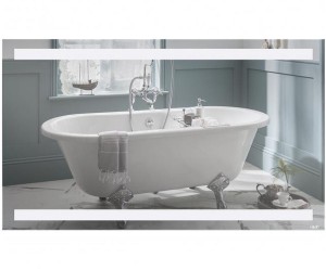 Дзеркало з підсвічуванням 120х70 см QTAP MIDEYA QT2078142270140W
