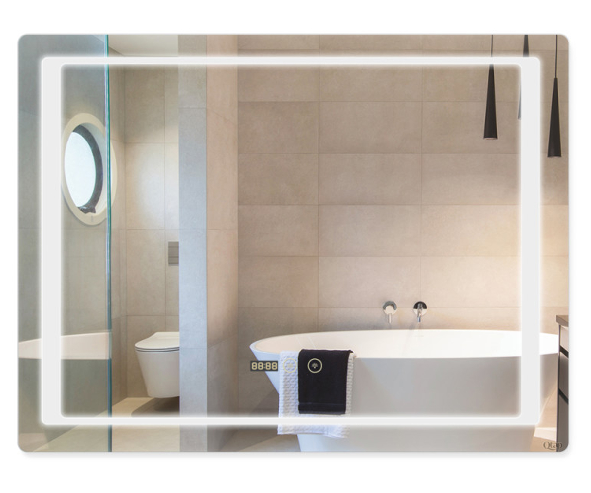 Зеркало с антизапотеванием 80х60 см  MIDEYA QT2078F9021W:Фото 2