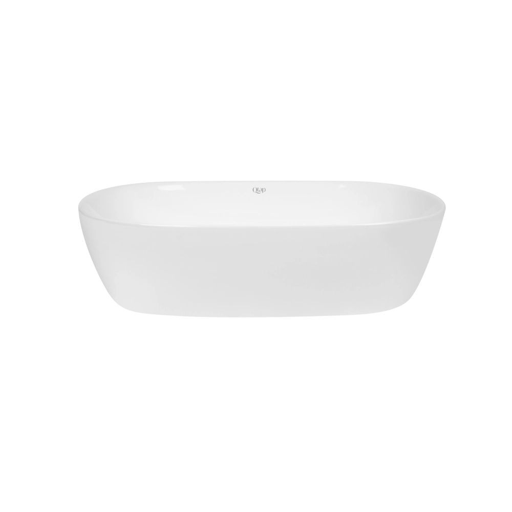 Комплект Qtap Aquarius: раковина накладная прямоугольная 465x375x115 мм White + донный клапан PU02  QT21112185WN47295:Фото 3