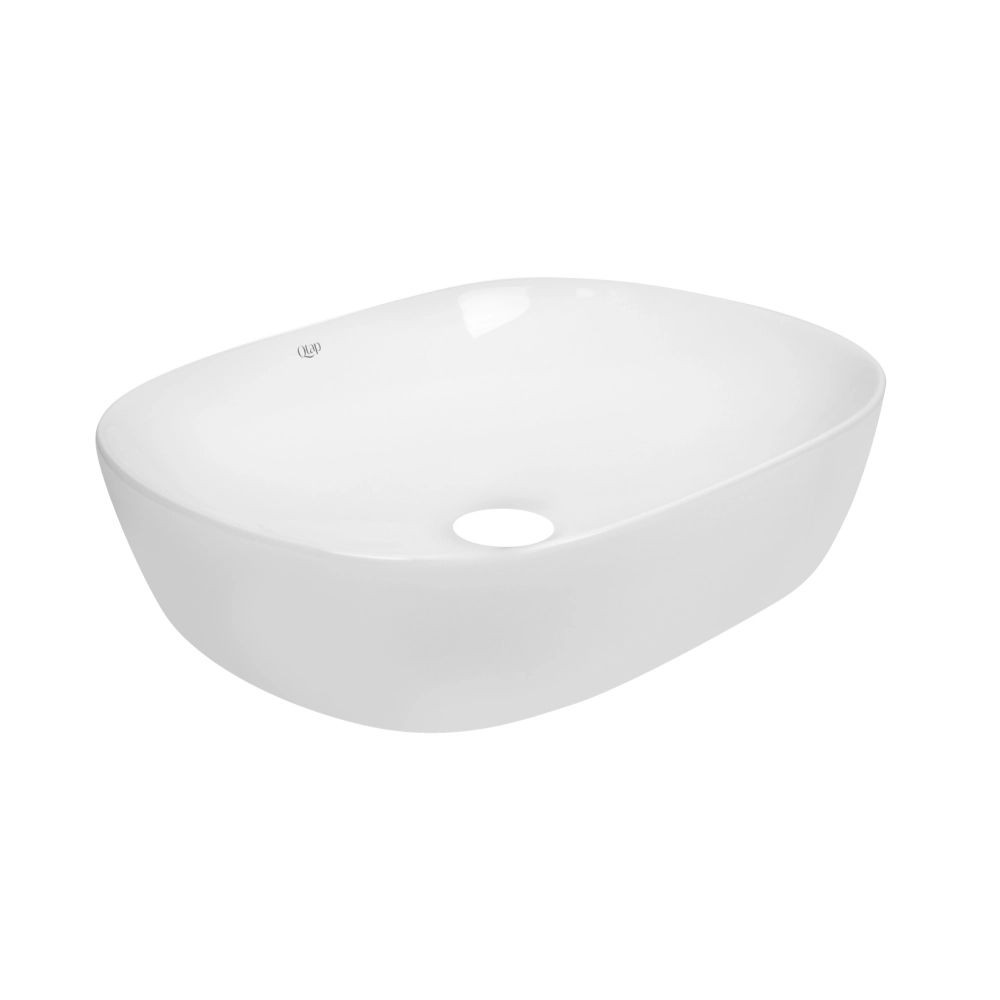 Комплект Qtap Aquarius: раковина накладная прямоугольная 465x375x115 мм White + донный клапан PU02  QT21112185WN47295:Фото 4