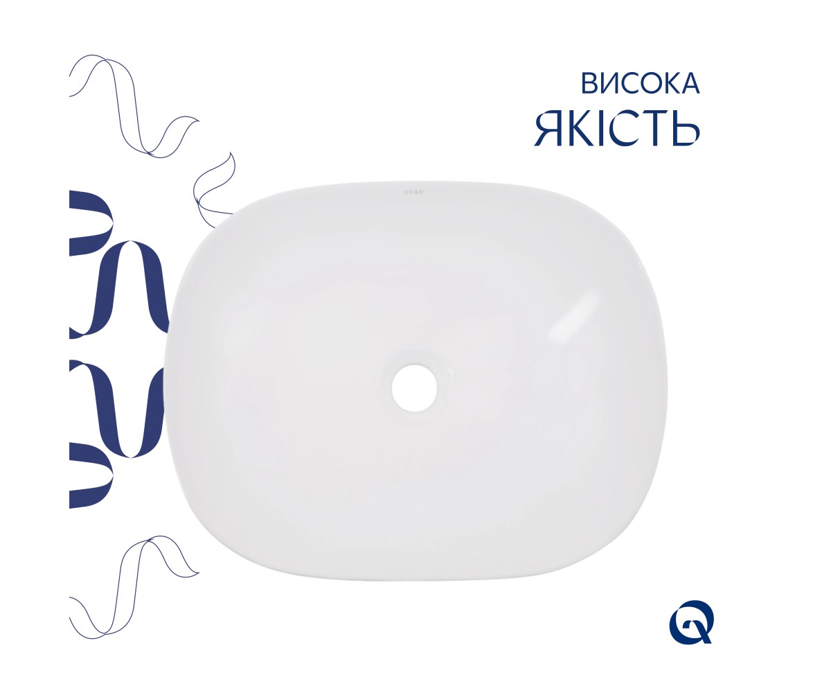 Раковина-чаша в ванную  AQUARIUS QT21116302W:Фото 3