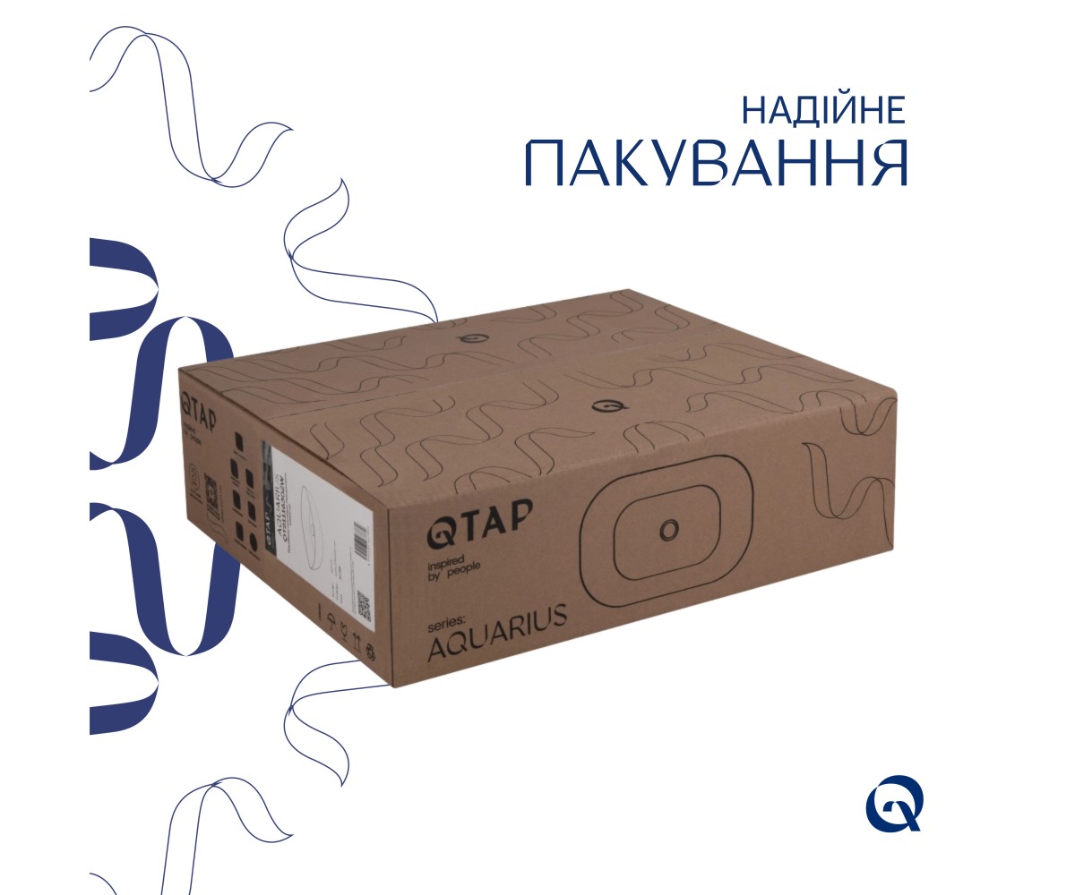 Раковина-чаша в ванную  AQUARIUS QT21116302W:Фото 4