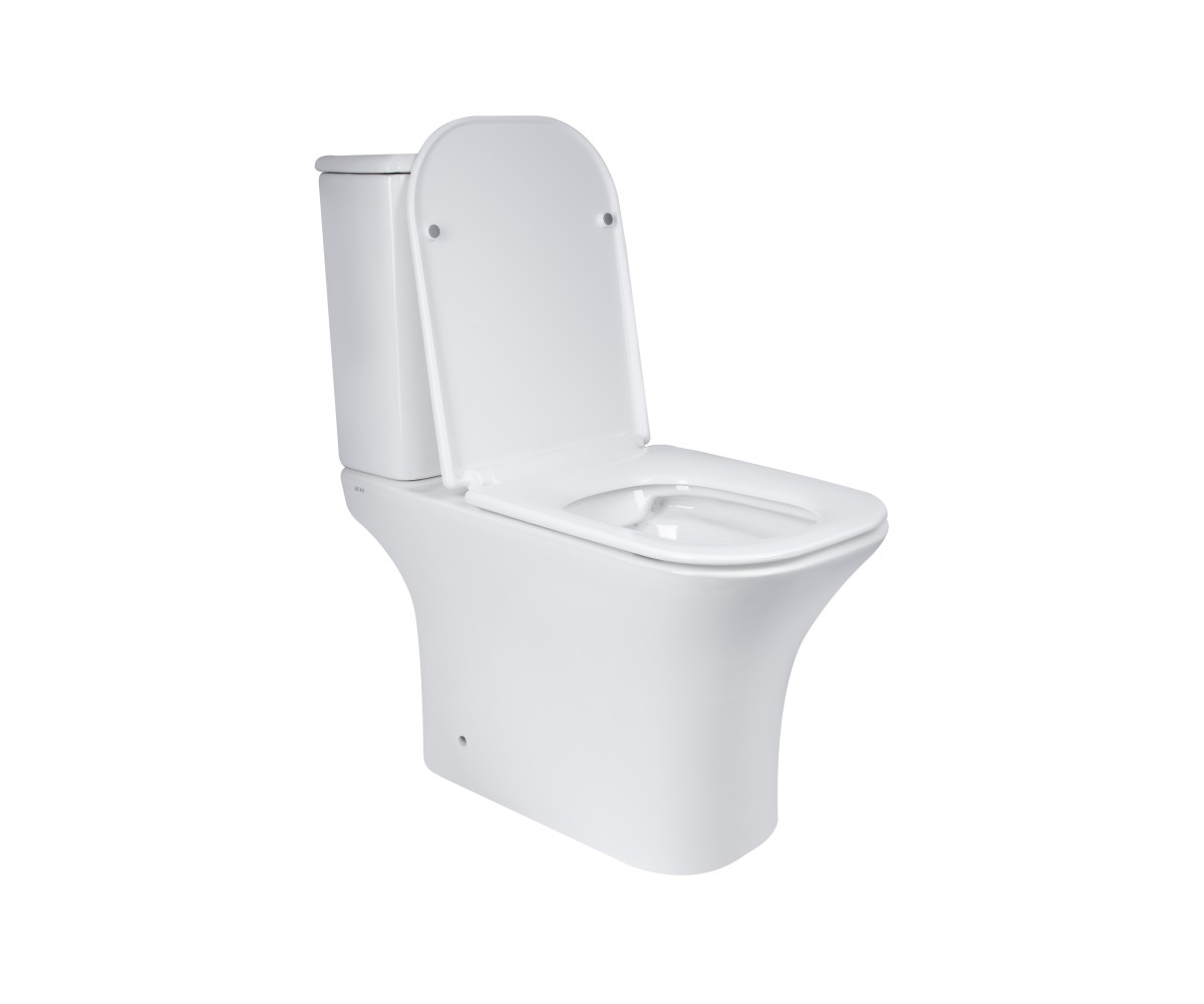 Унитаз компакт с сиденьем  PRESTO QUADRO QT24221215AW:Фото 16