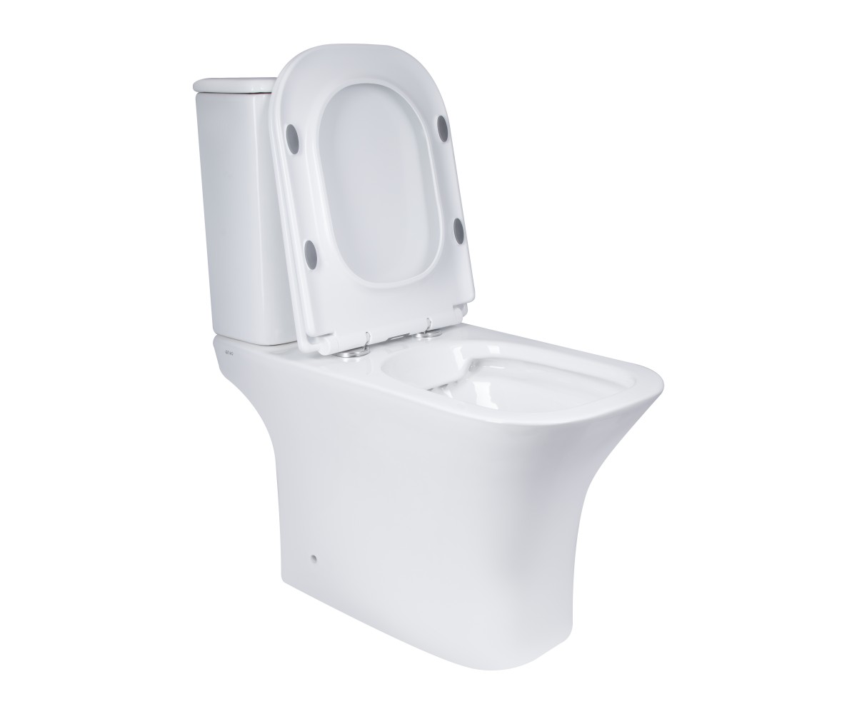 Унитаз компакт с сиденьем  PRESTO QUADRO QT24221215AW:Фото 17