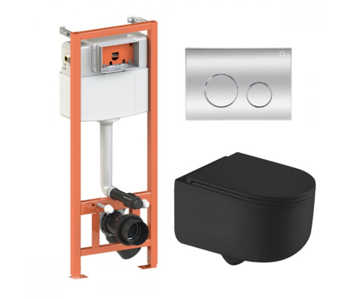 Инсталляционный комплект с клавишей QTAP TAURUS QT2433084EUQMB46184 QT2433084EUQMB46184
