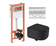 Инсталляционный комплект с клавишей QTAP TAURUS QT2433084EUQMB46184