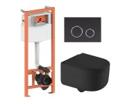 Инсталляционный комплект с клавишей QTAP TAURUS QT2433084EUQMB46186