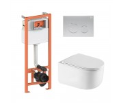 Унитаз с инсталляцией QTAP NEST QT2433084EUQW46148