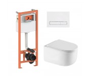 Унитаз с инсталляцией QTAP NEST QT2433084EUQW46149