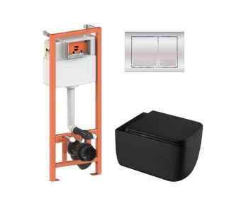 Унітаз з інсталяцією GEMINI ULTRA QUIET QT2533076EUQMB46173