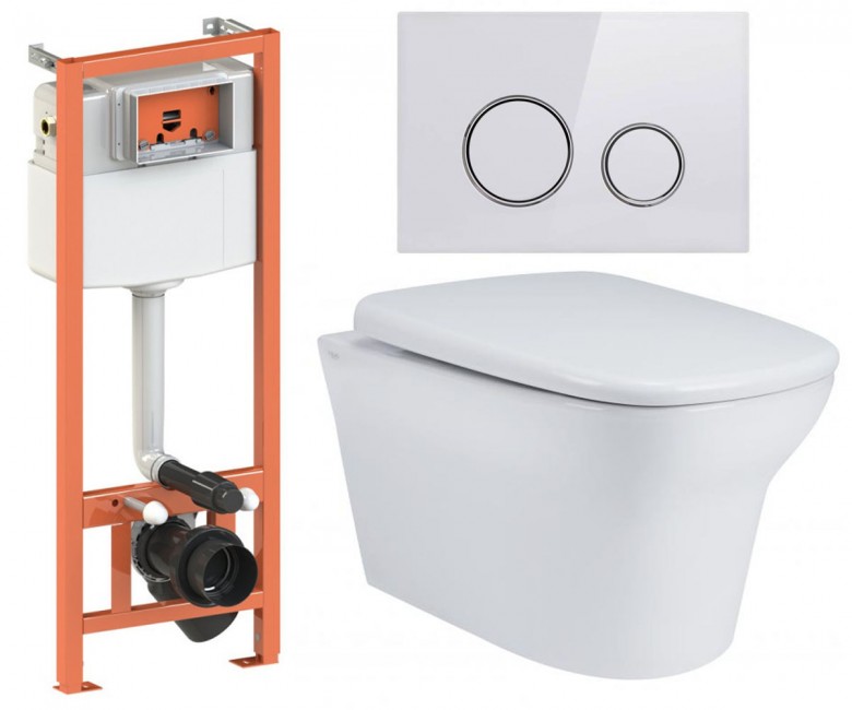 Туалет 4-в-1 QTAP GEMINI QT25332614EW0133M425M11V1114W QT25332614EW0133M425M11V1114W
